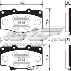 Передние тормозные колодки SP1420 Sangsin