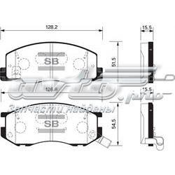 Передние тормозные колодки SP1433 Sangsin