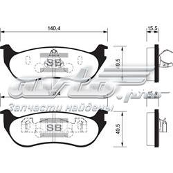 Задние тормозные колодки SP1445 Sangsin