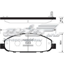 Передние тормозные колодки SP1447 Sangsin