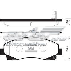 SP1470 Sangsin Колодки передние