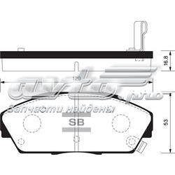 Передние тормозные колодки SP1473 Sangsin