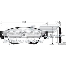 Передние тормозные колодки SP1478 Sangsin