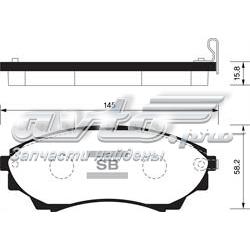 Передние тормозные колодки SP1479 Sangsin