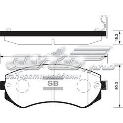 Передние тормозные колодки SP1492 Sangsin