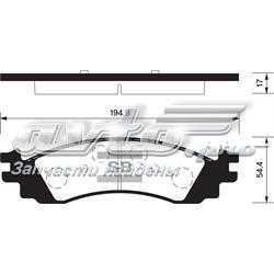 Передние тормозные колодки SP1510 Sangsin