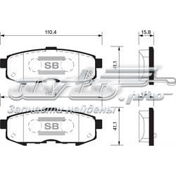 SP1520 Sangsin sapatas do freio traseiras de disco