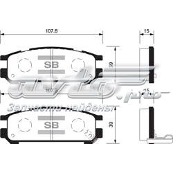 Задние тормозные колодки SP1537 Sangsin