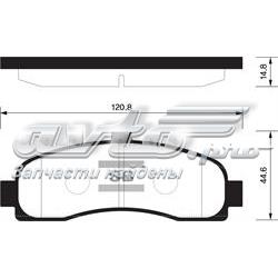 Передние тормозные колодки SP1586 Sangsin