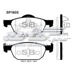 SP1605 Sangsin Колодки передние