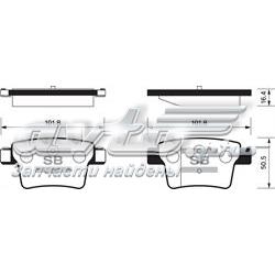 Колодки дисковые  Sangsin SP2095 цена, от 16.80 USD
