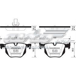 Купить SP2157 Sangsin Колодки тормозные задние, дисковые