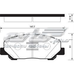 Передние тормозные колодки SP2183 Sangsin