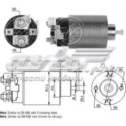 4698 ZM relê retrator do motor de arranco