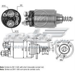 545 ZM relê retrator do motor de arranco