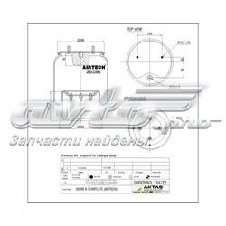 5002-03-0277P Magnum Technology coxim pneumático (suspensão de lâminas pneumática do eixo)