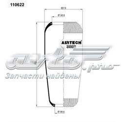 3882 Airtech Пневмоподушка моста