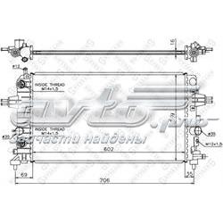 1025400SX Stellox radiador de esfriamento de motor