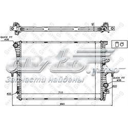 1025445SX Stellox radiador de esfriamento de motor