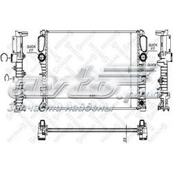 1025454SX Stellox radiador de esfriamento de motor