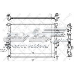 1025456SX Stellox radiador de esfriamento de motor