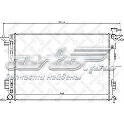 Радиатор охлаждения двигателя Stellox 1025465SX цена, от 87.13 USD