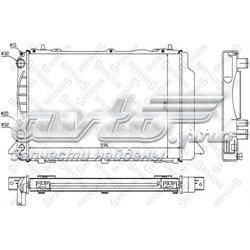 1025536SX Stellox radiador de esfriamento de motor