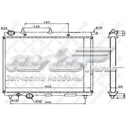 1025646SX Stellox radiador de esfriamento de motor