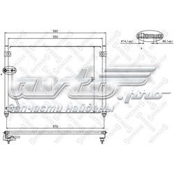 Radiador de aparelho de ar condicionado Mazda 626 5 GF