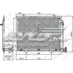 1045128SX Stellox radiador de aparelho de ar condicionado