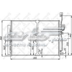 1045608SX Stellox radiador de aparelho de ar condicionado