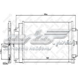 10-45619-SX Stellox radiador de aparelho de ar condicionado