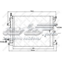 1045663SX Stellox radiador de aparelho de ar condicionado