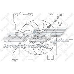 2999350SX Stellox ventilador elétrico de esfriamento montado (motor + roda de aletas)