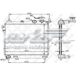 1025312SX Stellox radiador de esfriamento de motor