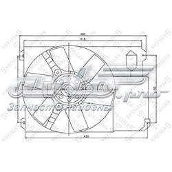 2999427SX Stellox ventilador elétrico de esfriamento montado (motor + roda de aletas)