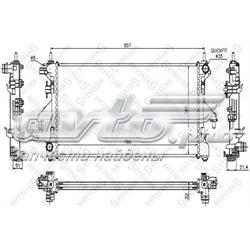 10-25355-SX Stellox radiador de esfriamento de motor