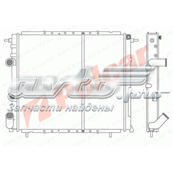 6022081 Polcar radiador de esfriamento de motor