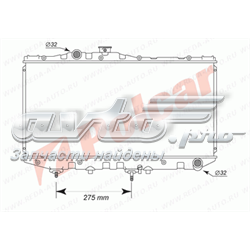 8130083 Polcar radiador de esfriamento de motor