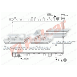 2729083 Polcar radiador de esfriamento de motor