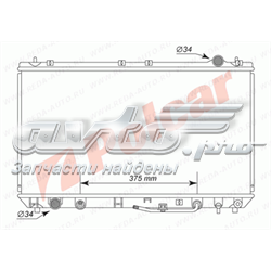 813508-4 Polcar radiador de esfriamento de motor