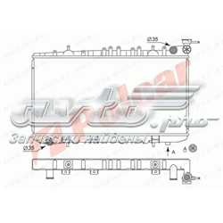 273108-4 Polcar radiador de esfriamento de motor