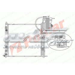 5012084X Polcar radiador de esfriamento de motor