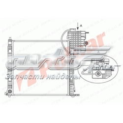 5012086X Polcar radiador de esfriamento de motor