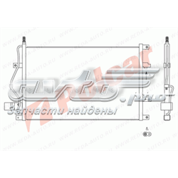 Радиатор кондиционера 9080K8C1 Polcar