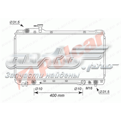 814408-3 Polcar radiador de esfriamento de motor