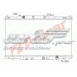 3876081 Polcar radiador de esfriamento de motor