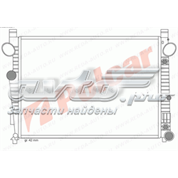 5025082X Polcar radiador de esfriamento de motor