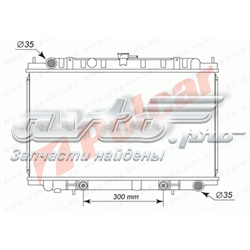 Radiador de esfriamento de motor 2761082 Polcar