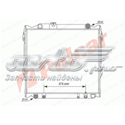 8177087 Polcar radiador de esfriamento de motor